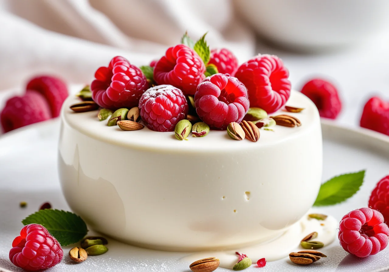 White Mousse with Berries
