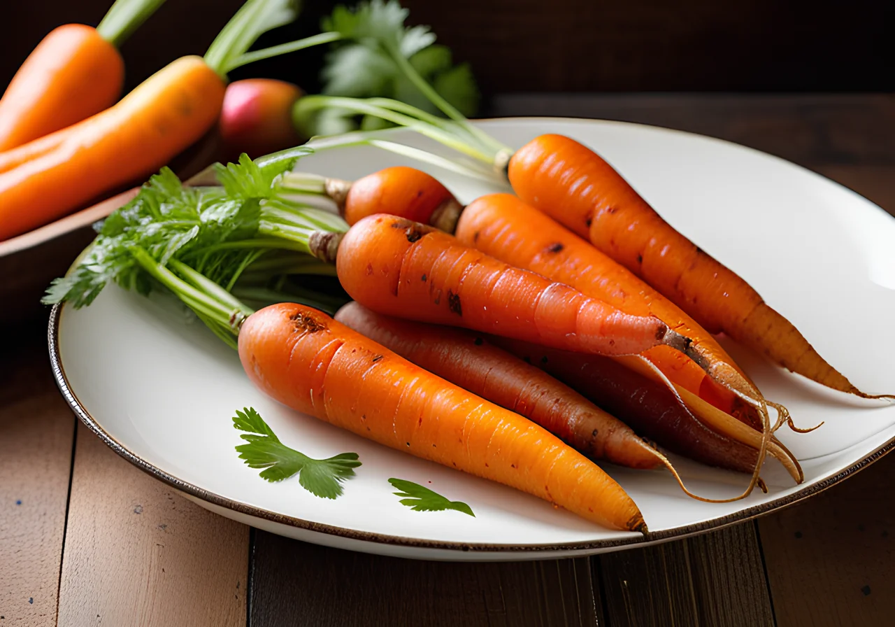 Carrots Glazed with Maple Syrup