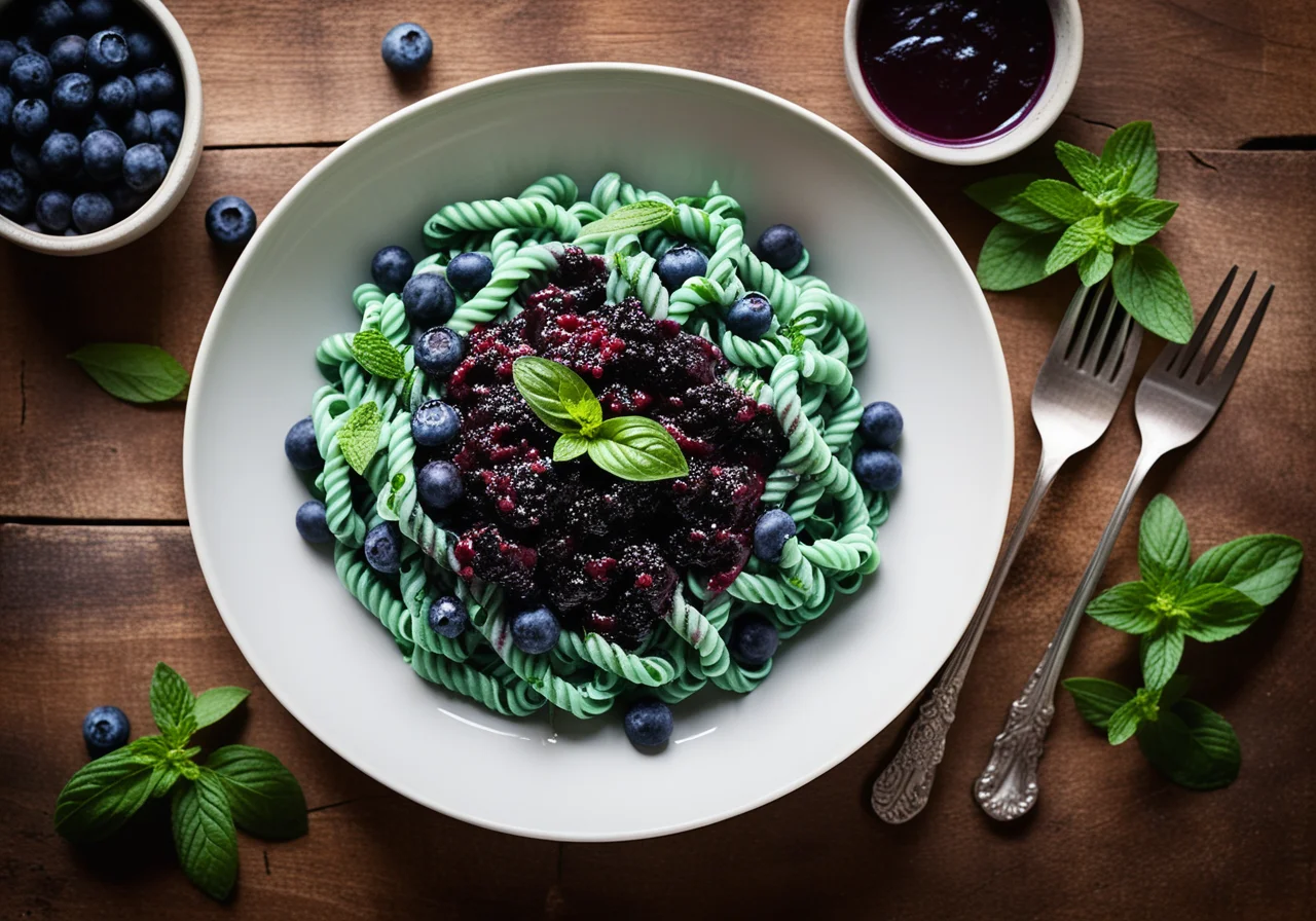 Blueberry Fusilli