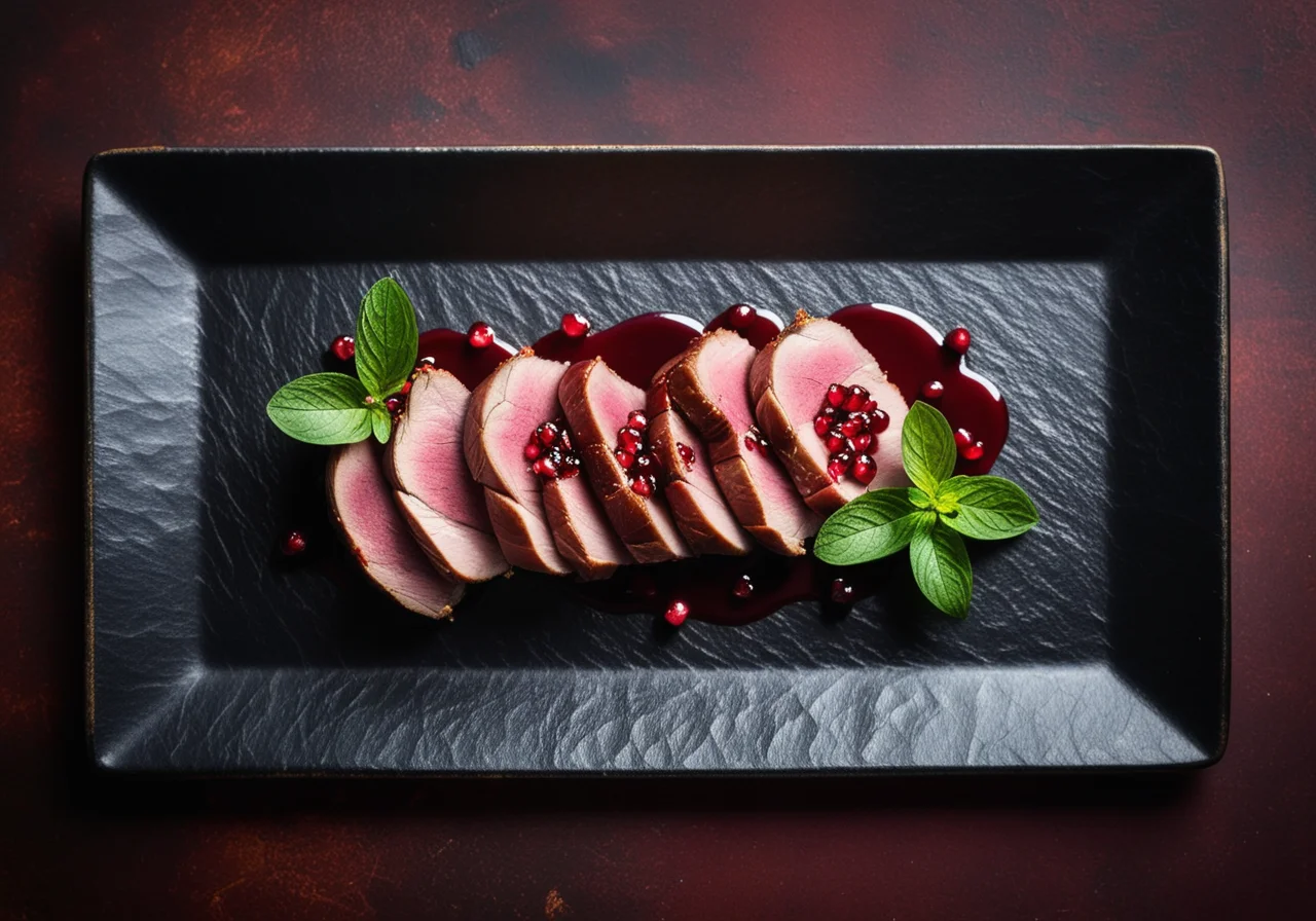 Duck Breast with Pomegranate Sauce