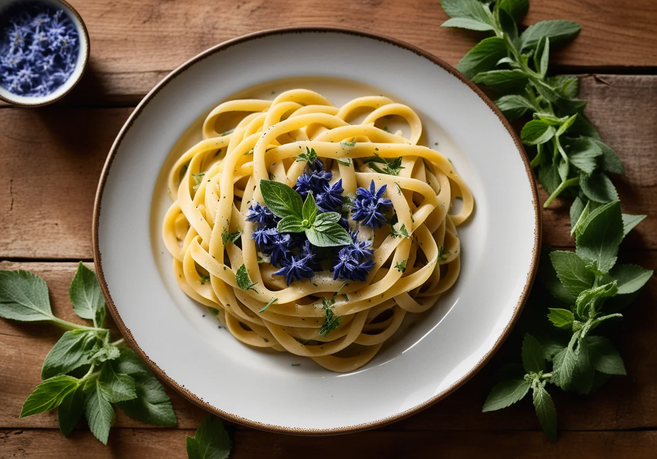 Pasta with Borage