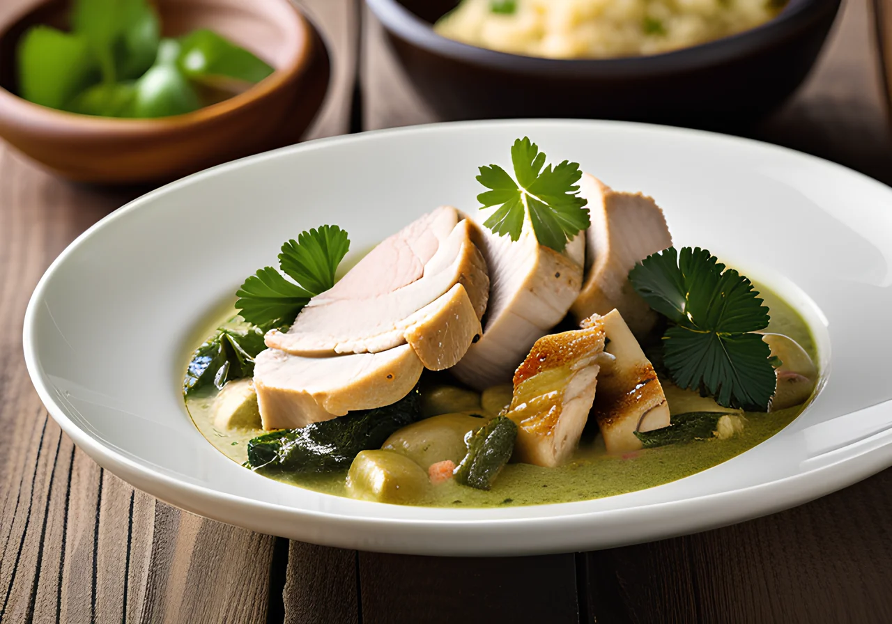 Green Thai Curry with Chicken Breast Fillet