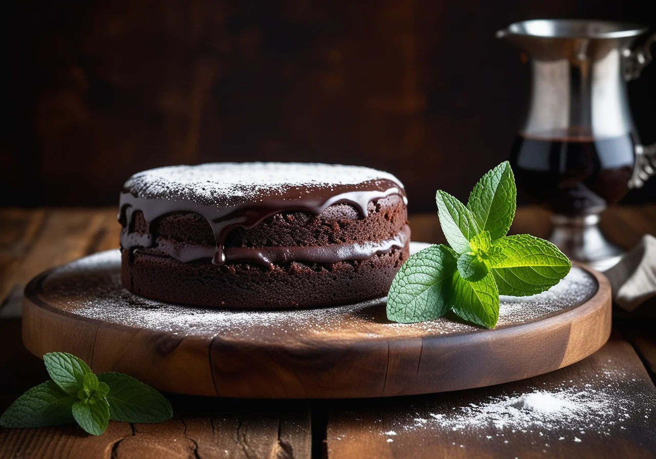 Moist Chocolate Cake with Minimal Flour