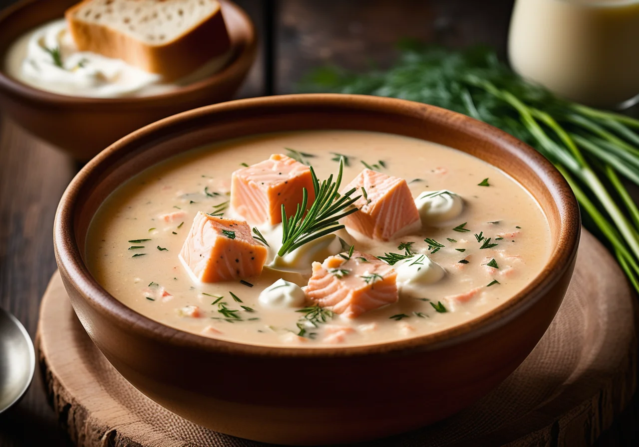 California-Style Salmon Soup