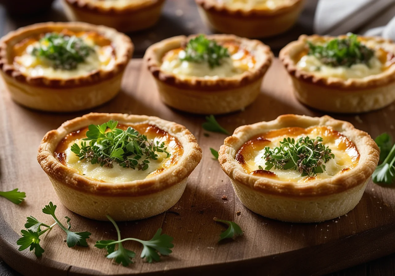 Goat Cheese Onion Tarts