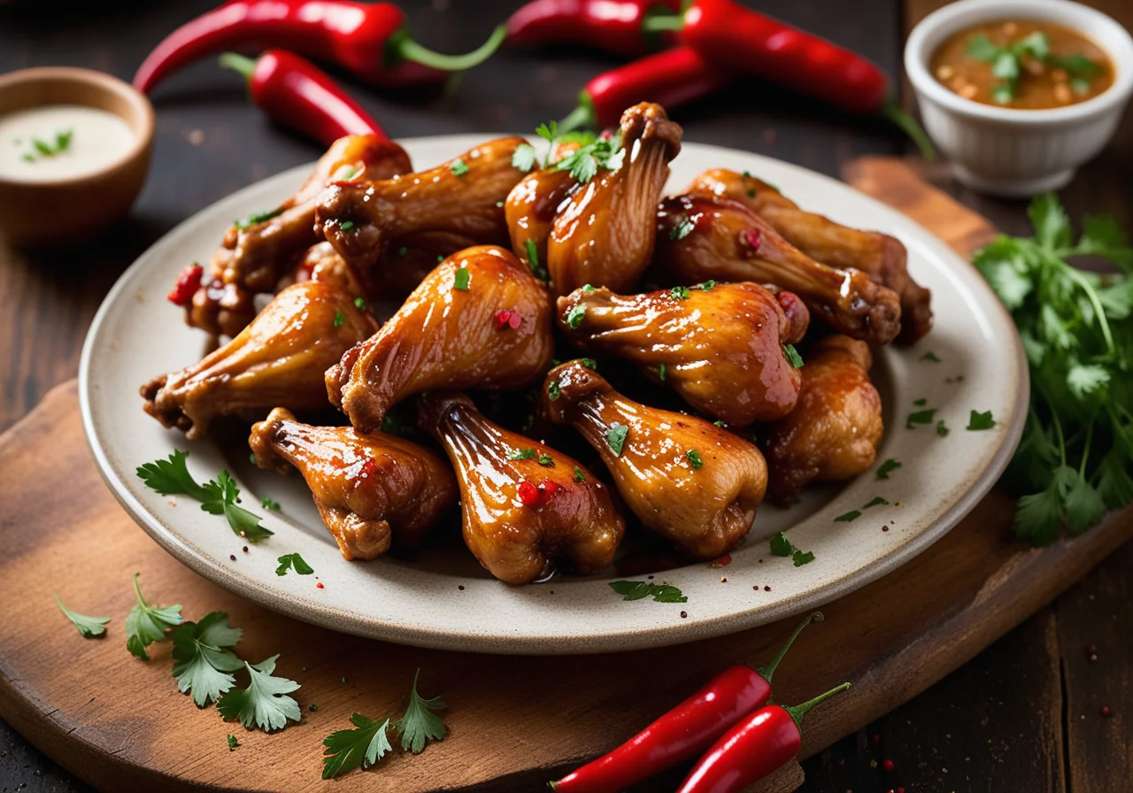 Chicken Wings with Tex-Mex Sauce