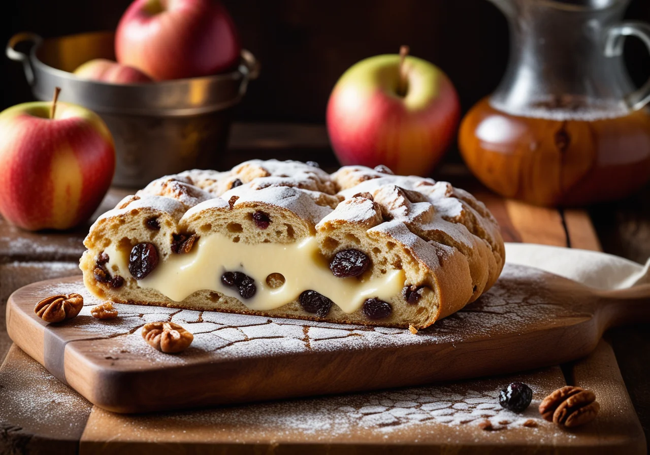 Apple Raisin Stollen