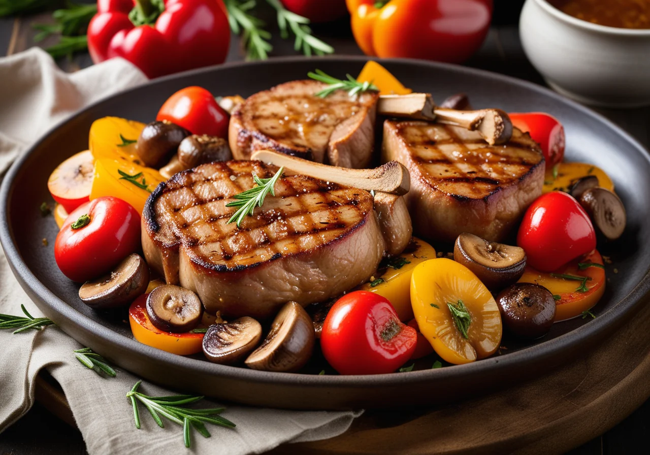 Pork Chops with Vegetables