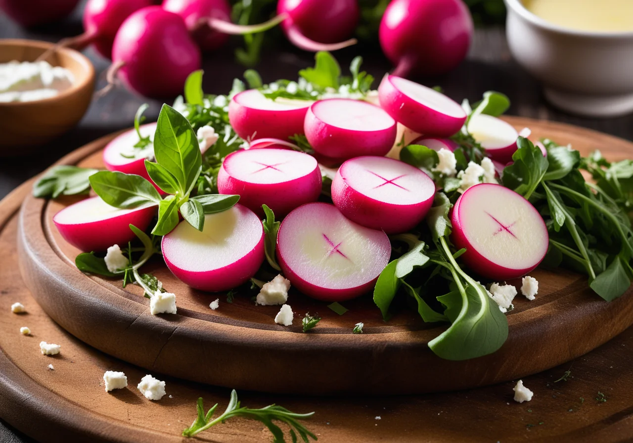Radish Salad with Cottage Cheese