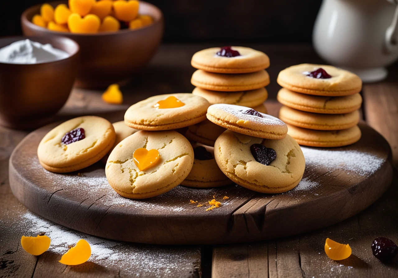 Saffron Shortbread Cookies