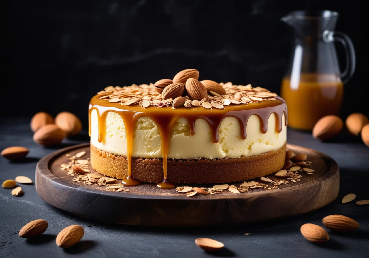 Almond Caramel Cake