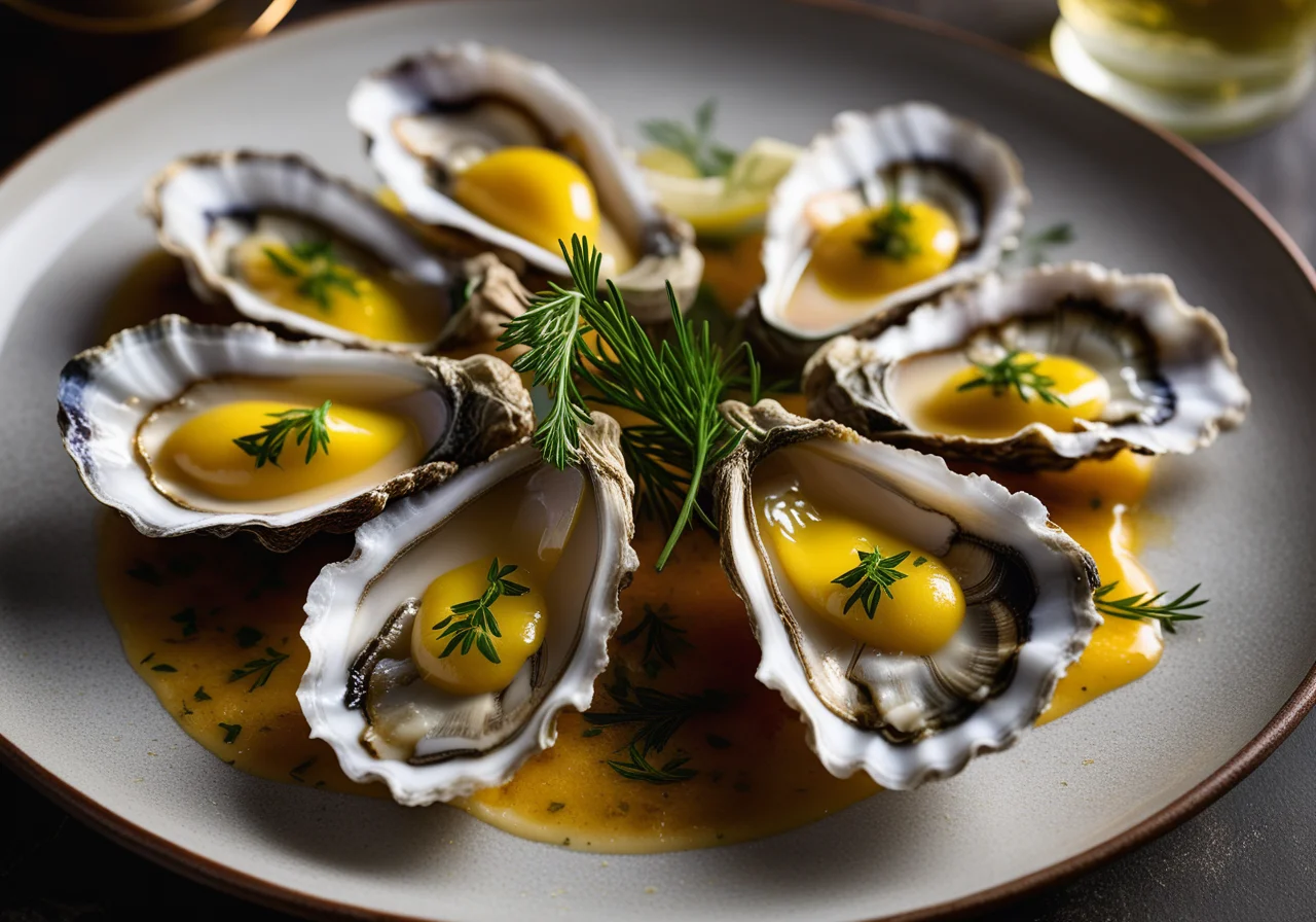 Oysters with Sauces