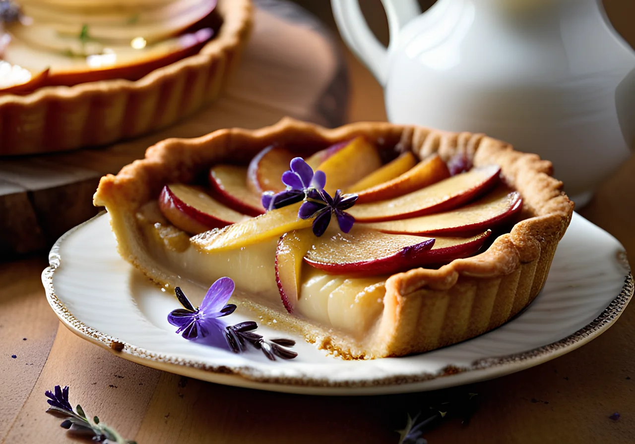Apple-Pear Cake with Lavender