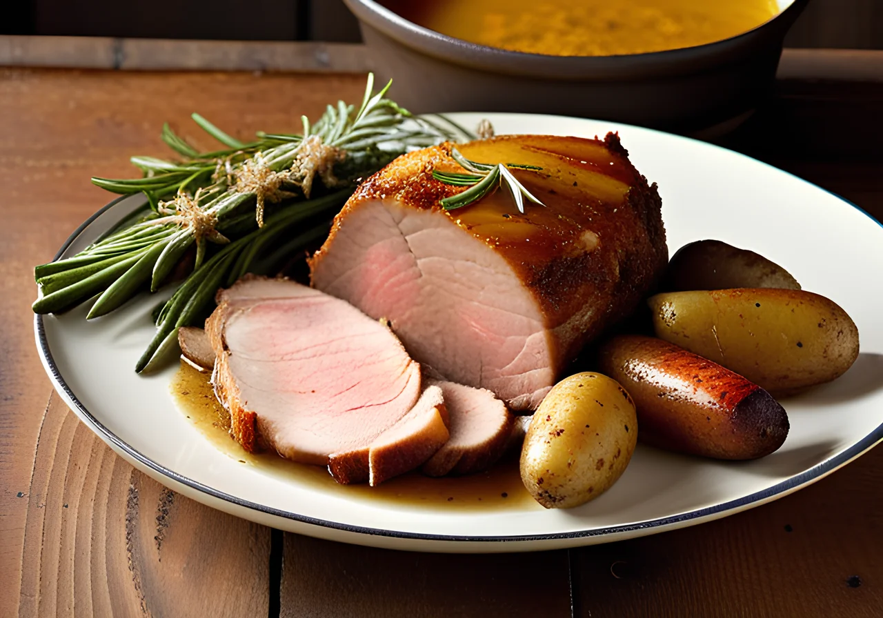Mustard-Crusted Pork Roast