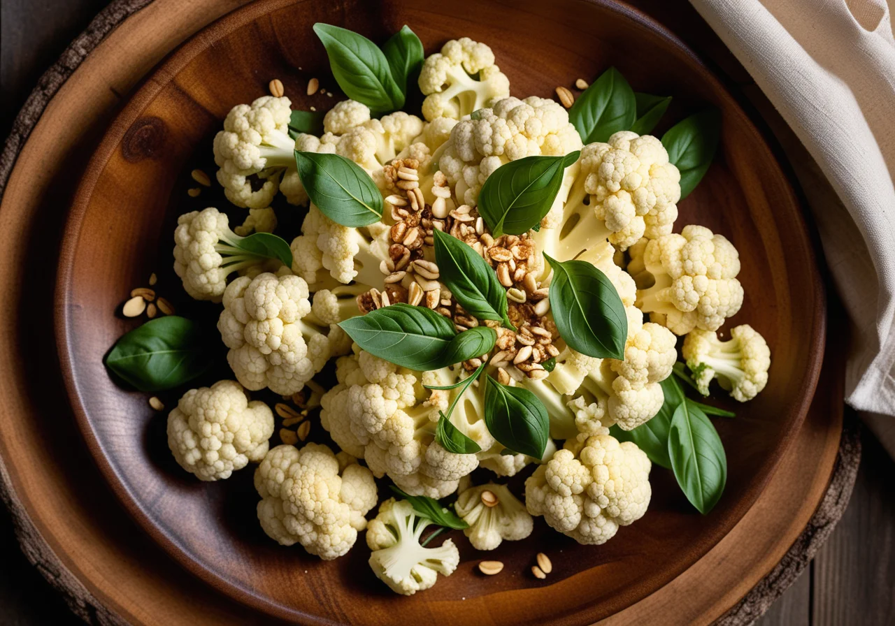 Cauliflower with Pine Nuts and Parmesan
