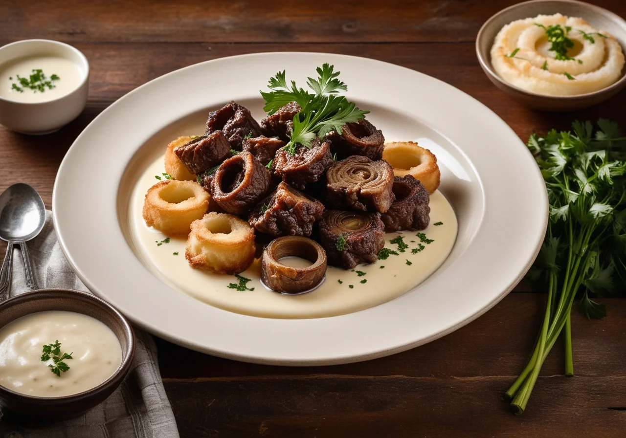 Oxtail with Onion Vegetables