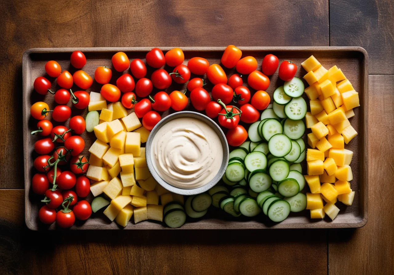 Vegetables with Mayonnaise Dip