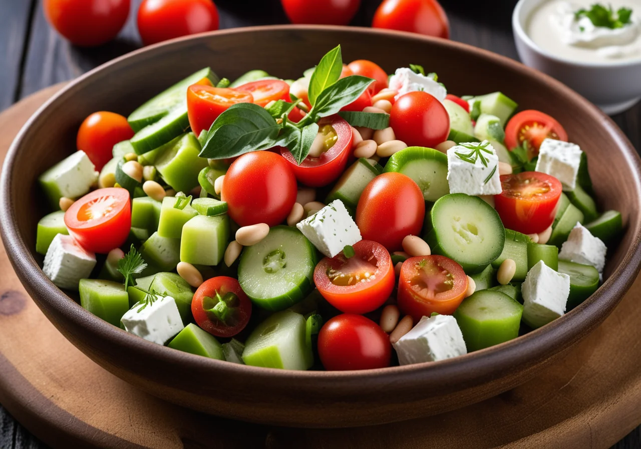 Bean-vegetable salad