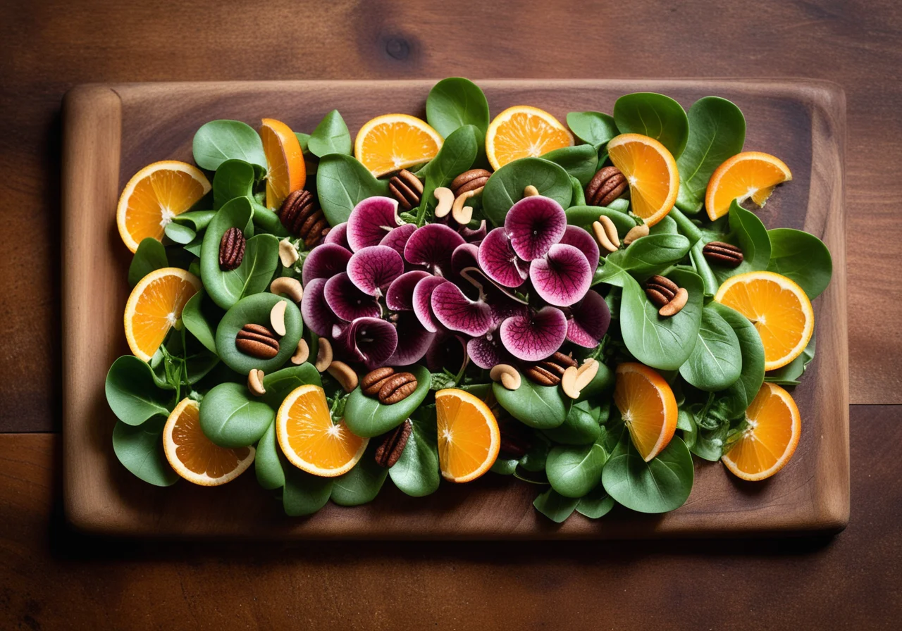 Orange Mushroom Salad