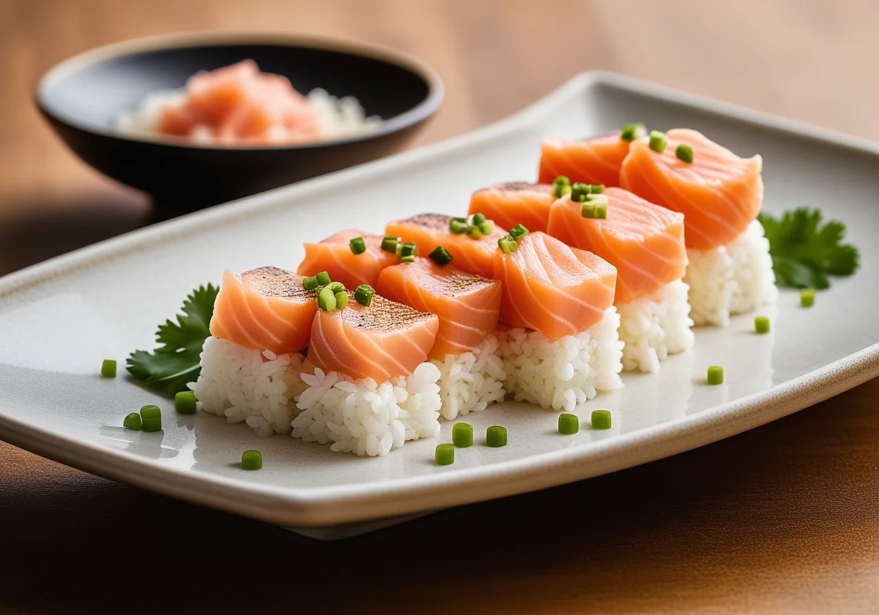 Salmon Sushi Squares