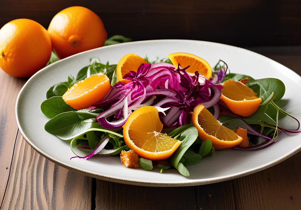 Rapunzel Salad with Beetroot and Orange