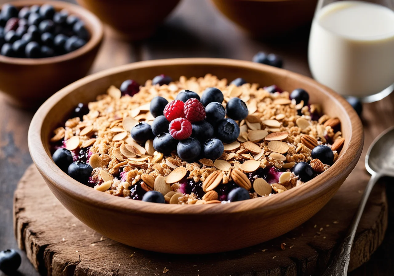 Berry Crumble with Almonds