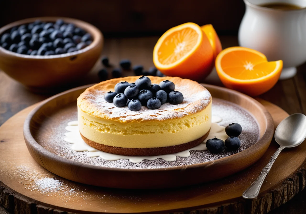 Tonka Quark Soufflé with Fruits