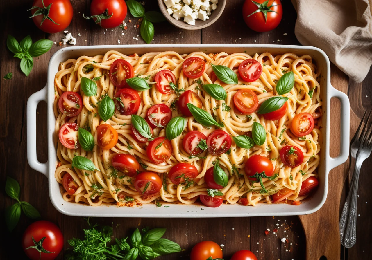 Pasta Bake with Tomatoes