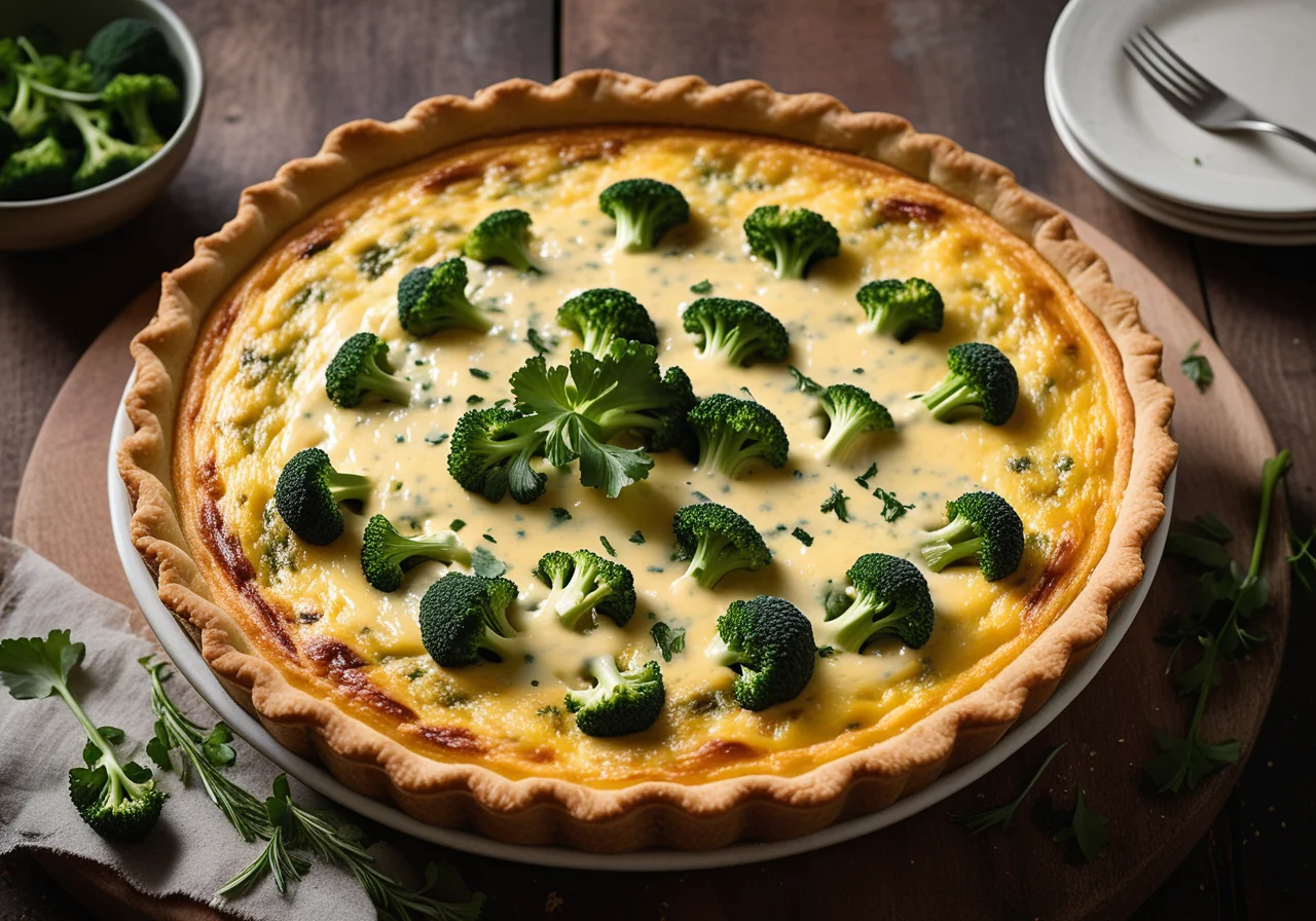 Cheese Broccoli Quiche