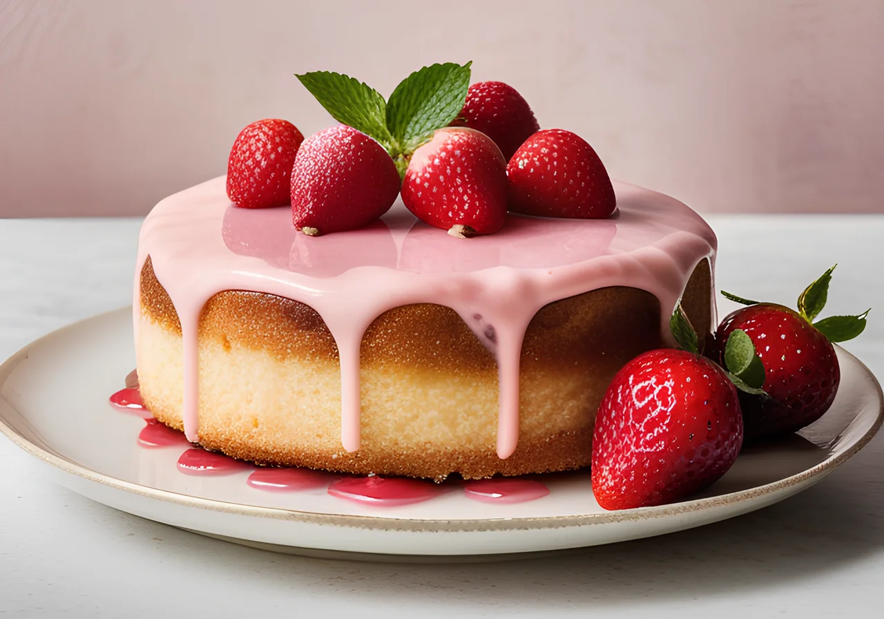 Strawberry Yogurt Cake