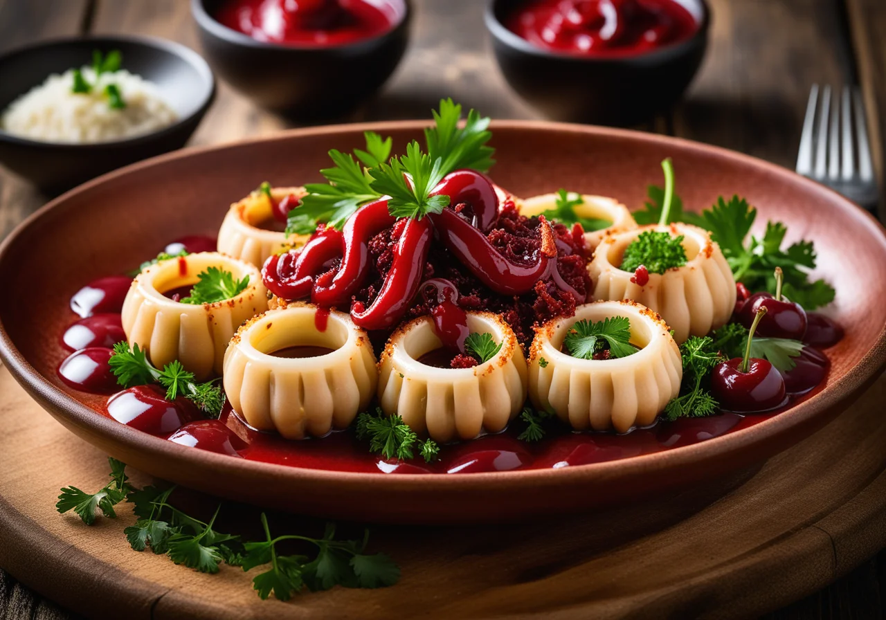 Squid with Minced Meat Filling