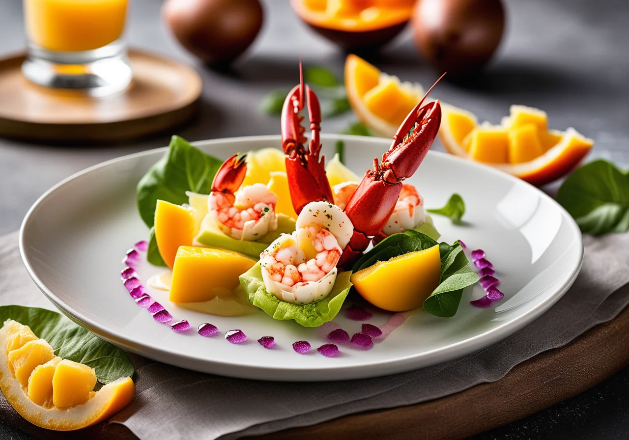 Lobster Shrimp Cocktail with Quail Eggs