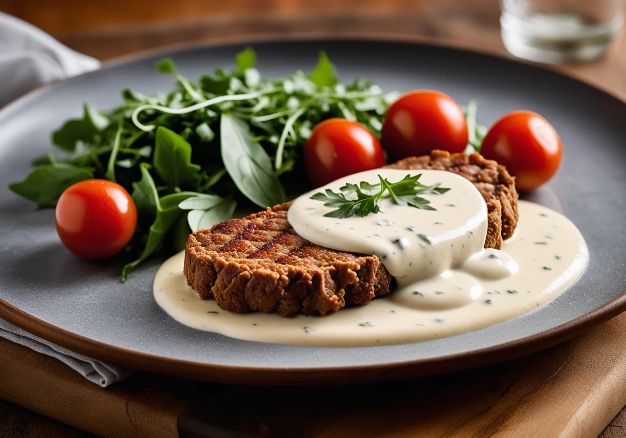 Veal Cutlet with Cheese Sauce