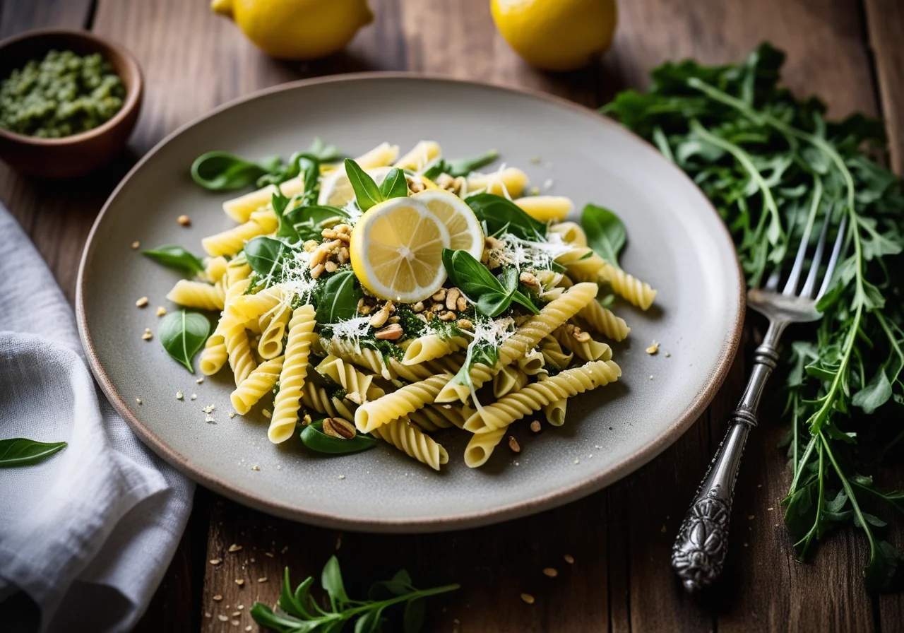 Pasta mit Rucola-Pesto