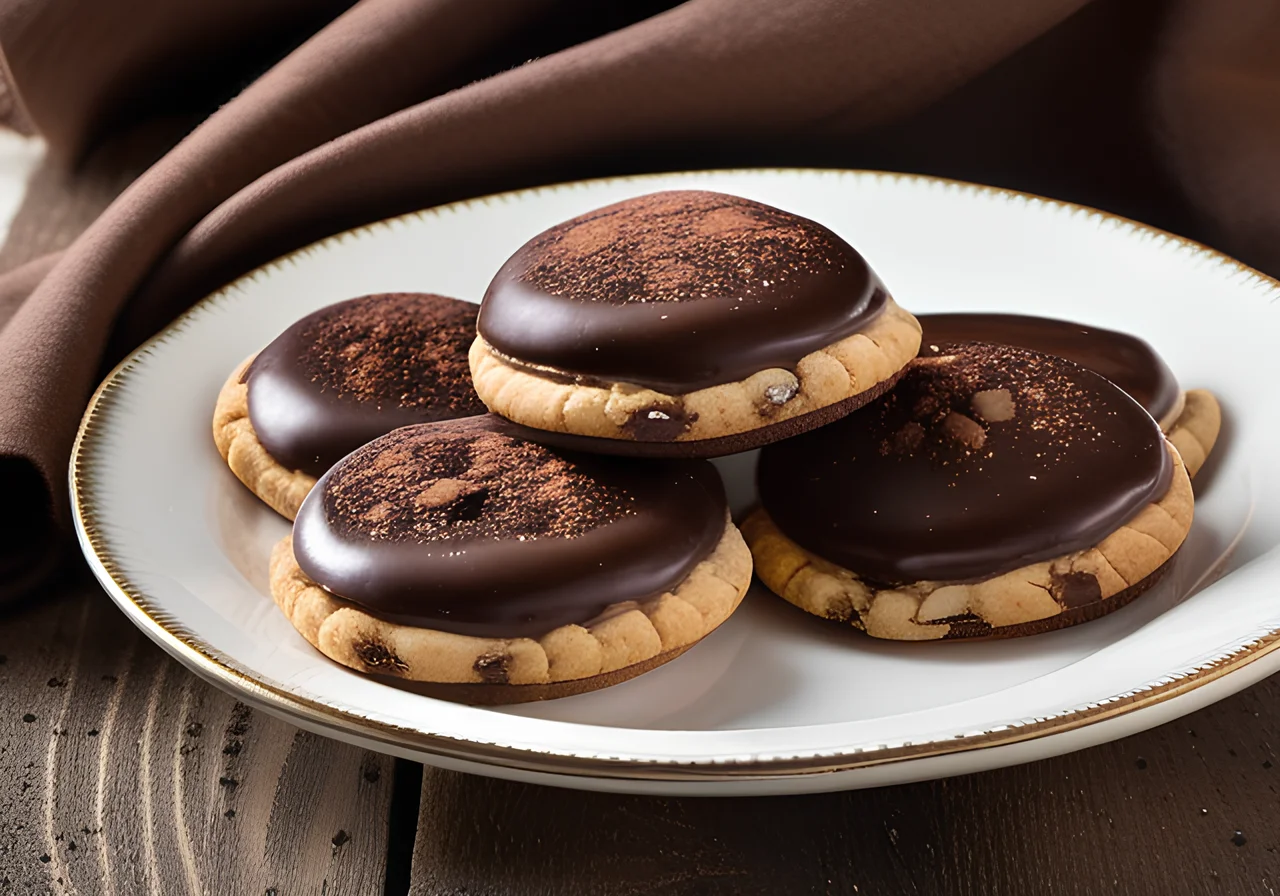Chocolate-Nougat Crescent Cookies