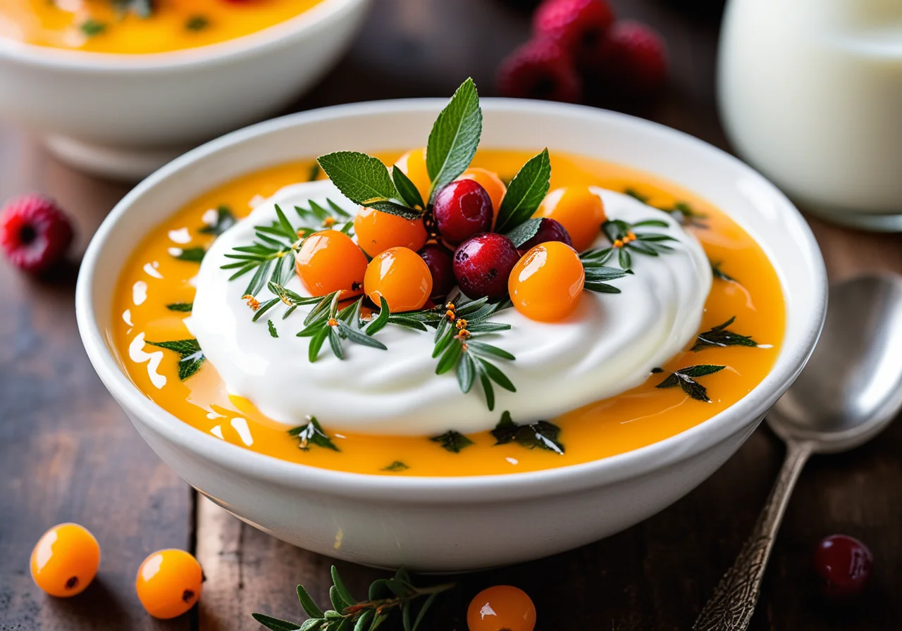 Kefir Yogurt with Sea Buckthorn