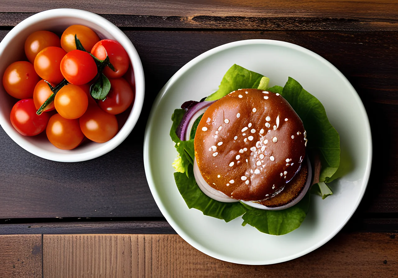 Burger Bowl with Avocado Fries and Cocktail Sauce
