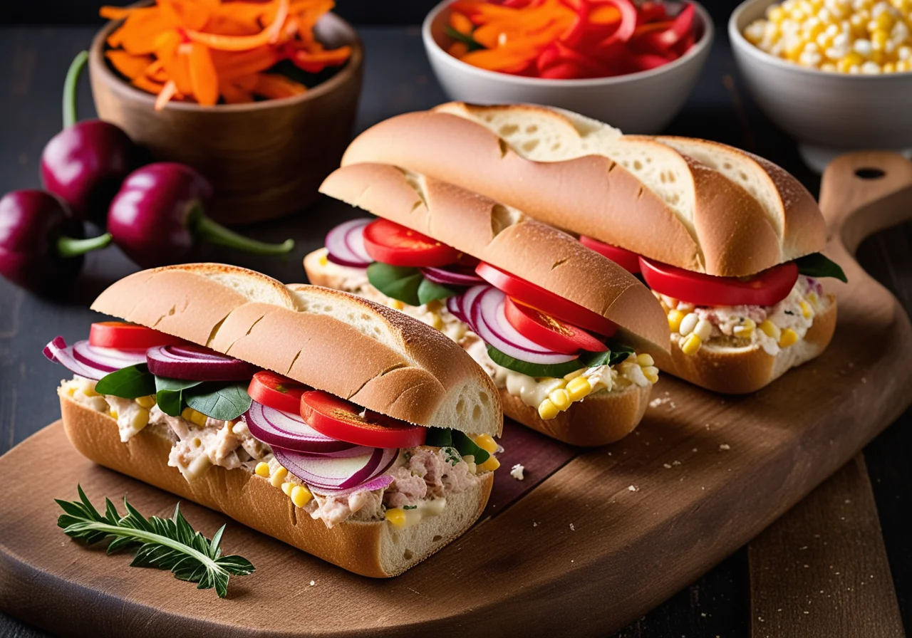 Thunfisch-Mais Sandwich