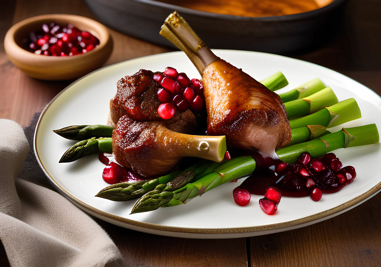 Lamb Roast with Asparagus