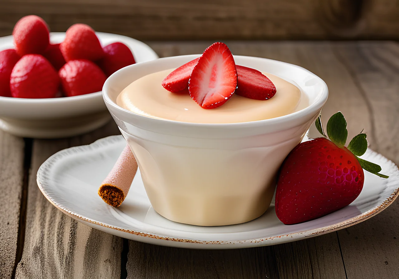 Zabaione with Strawberries