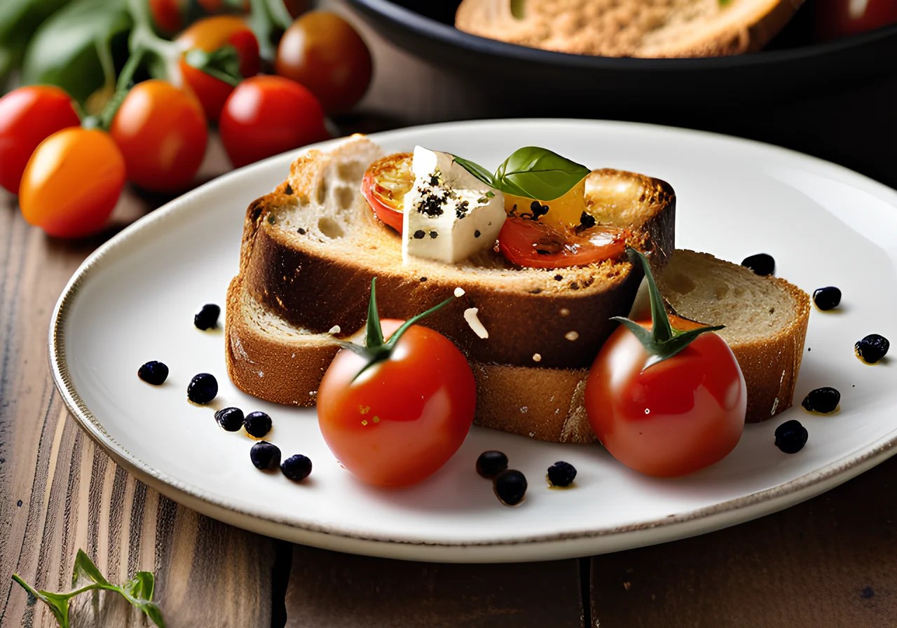Bread with Olives and Feta
