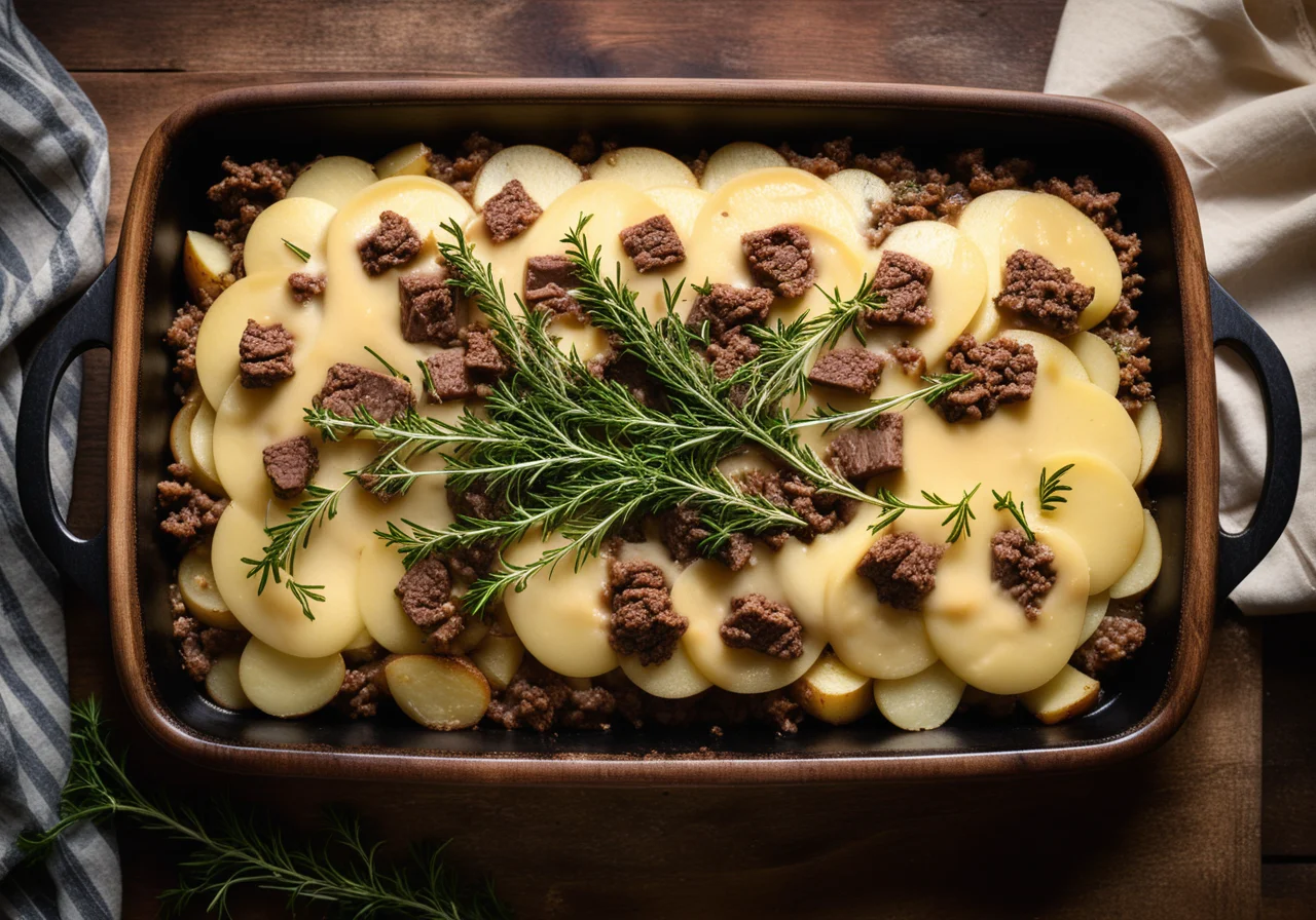 Ground Beef Potato Casserole