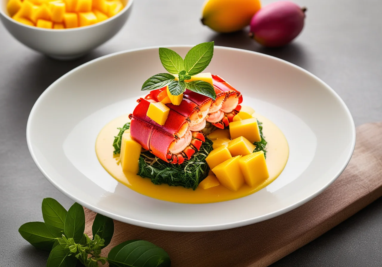 Lobster with Mango Salad