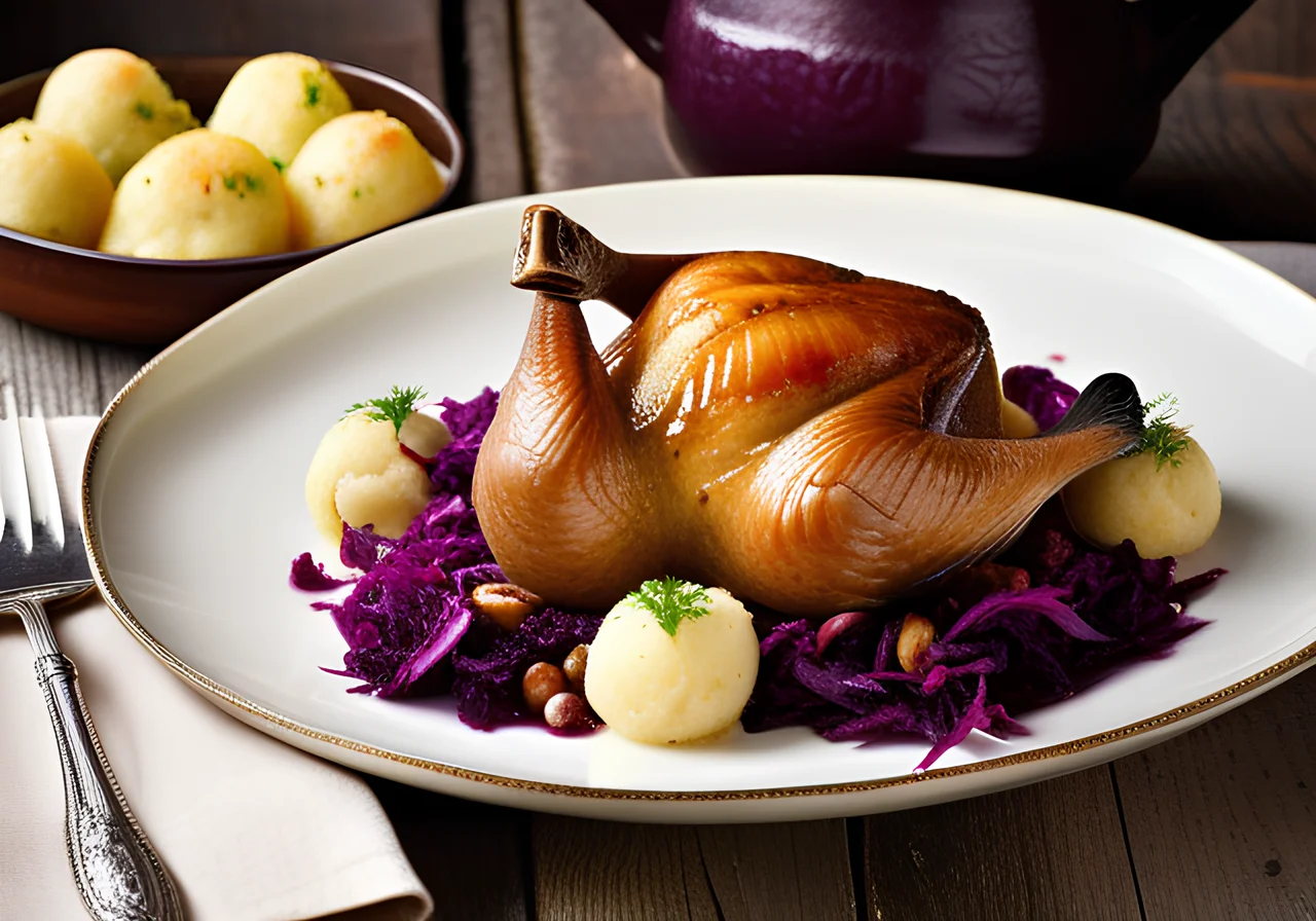 Roast Goose with Side Dishes