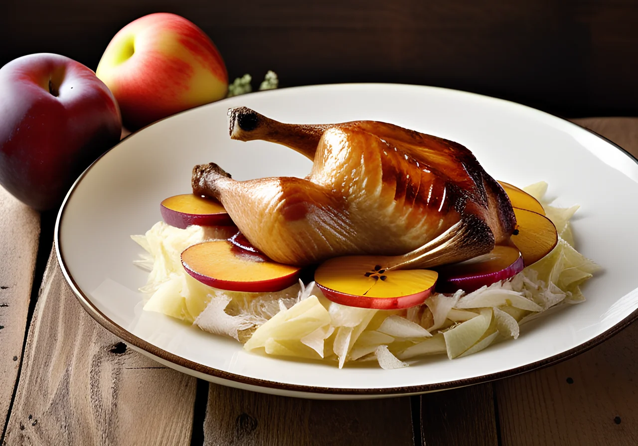 Goose Roast with Sauerkraut