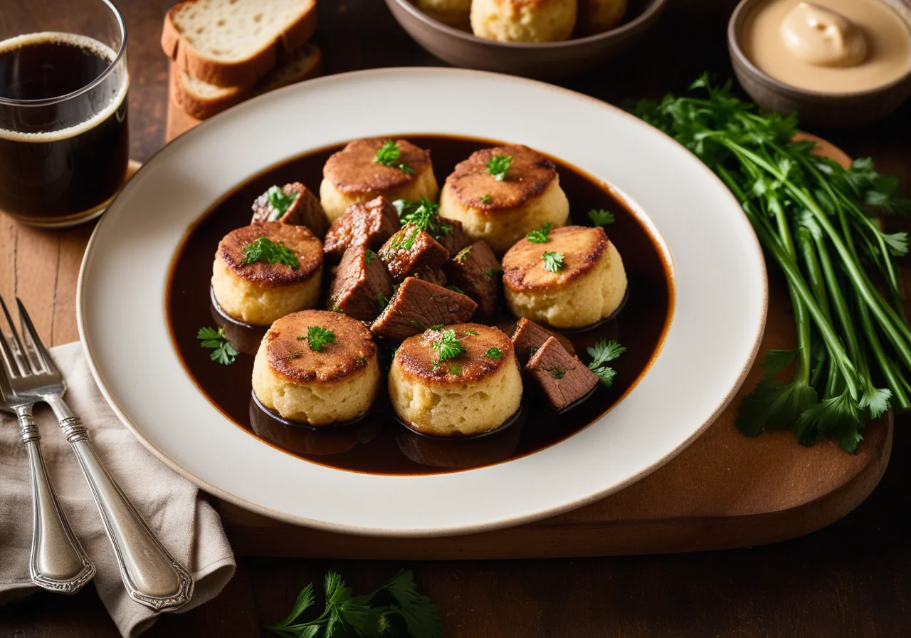 Pork Medallions with Bread Dumplings