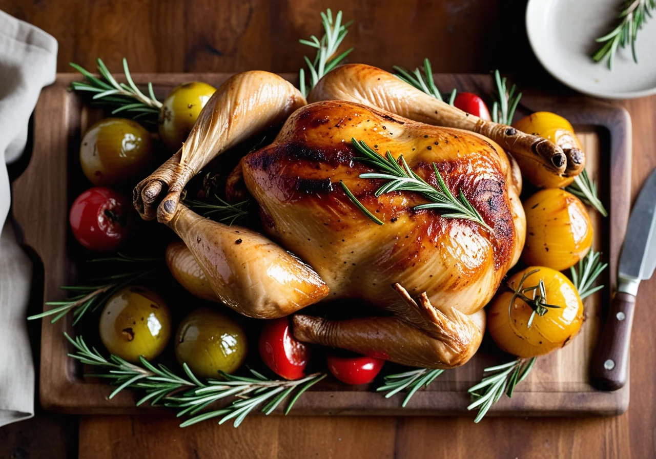Rosemary Roast Chicken in Bratschlauch