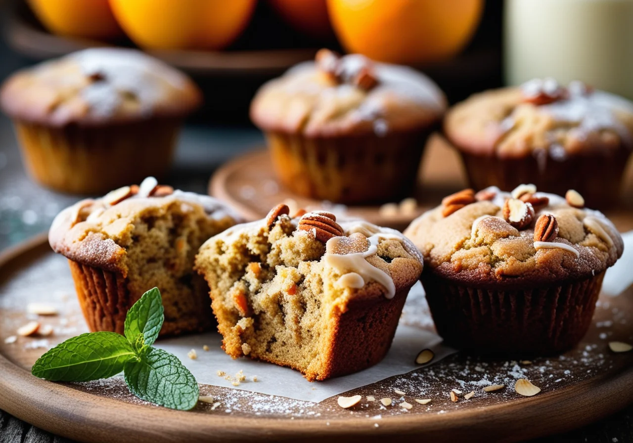 Carrot Almond Muffins "Crown Jewels"