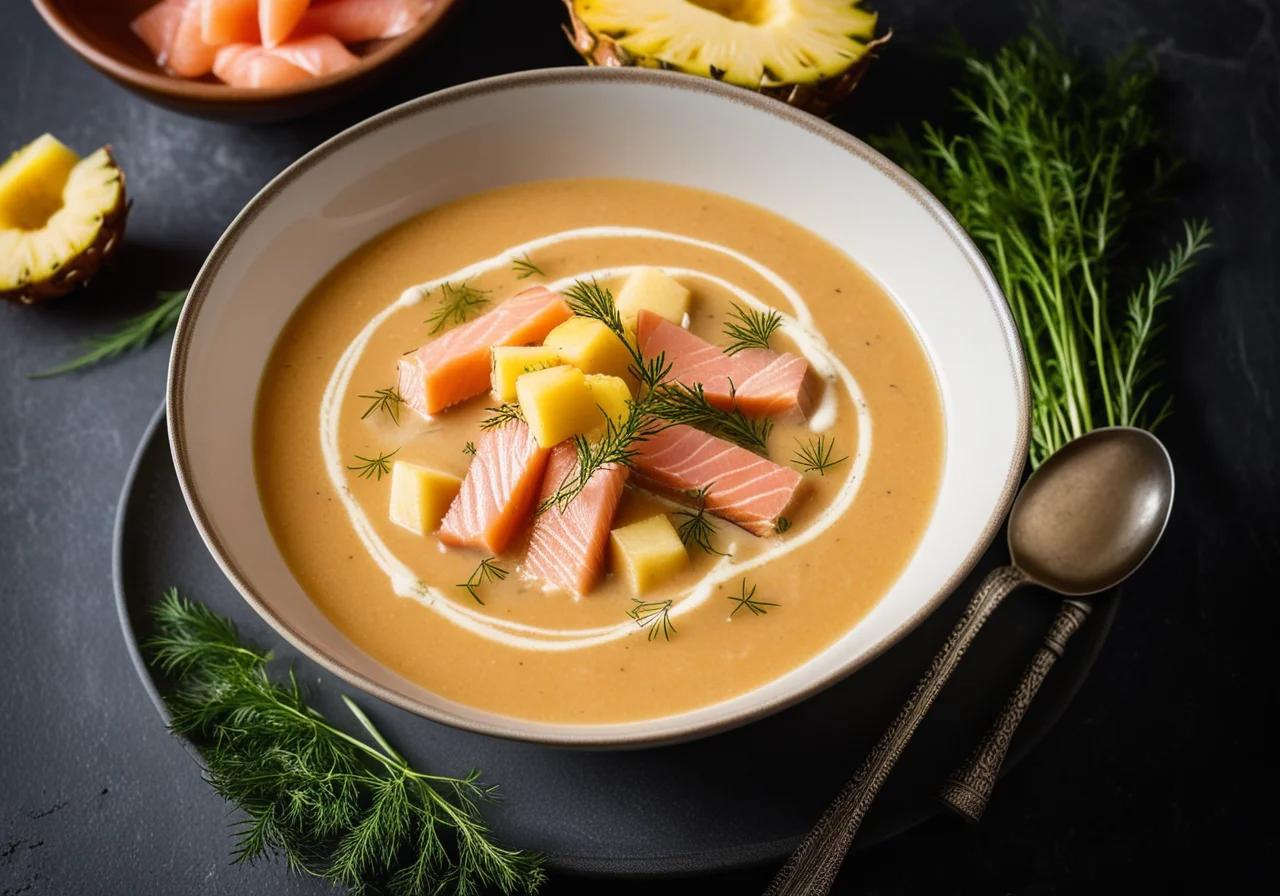 Smoked Fish Soup with Horseradish