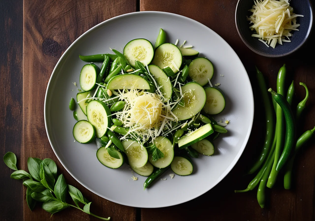 Mixed Green Vegetables with Parmesan